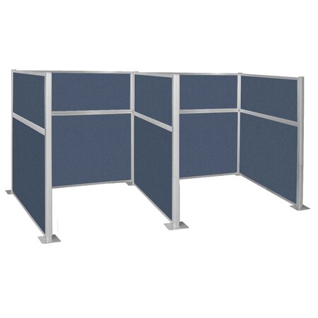 Versare Pre-Configured Hush Panel Cubicle 6' x 6' Ocean Fabric 1859341